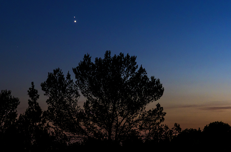 Vénus et Jupiter le 30 juin 2015